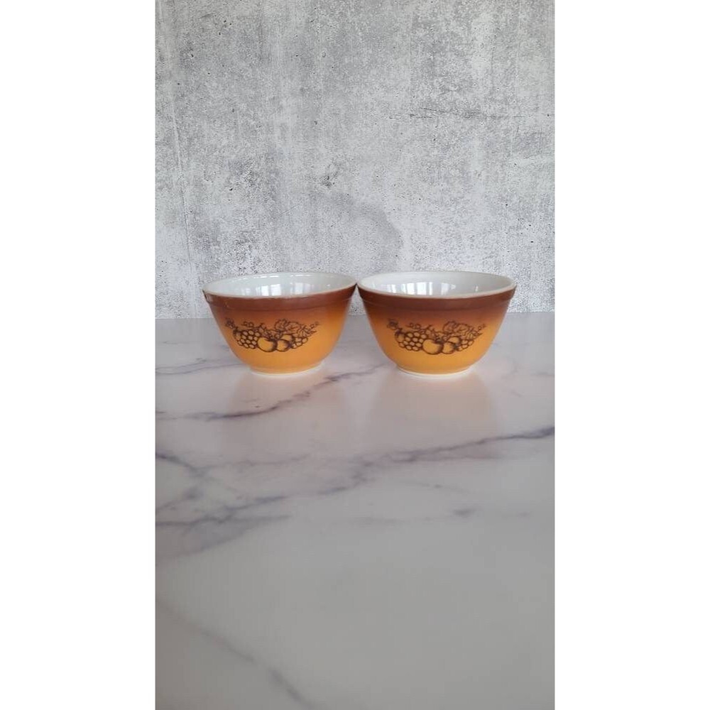 Pyrex Fruit Themed Mixing Bowls, Set of 2